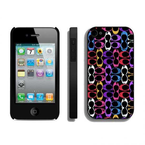 Coach Logo Monogram Multicolor iPhone 4 4S Cases AUD - Click Image to Close